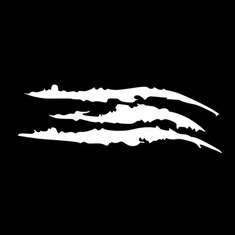 Autocolant faruri auto Forma semnelor cu gheare